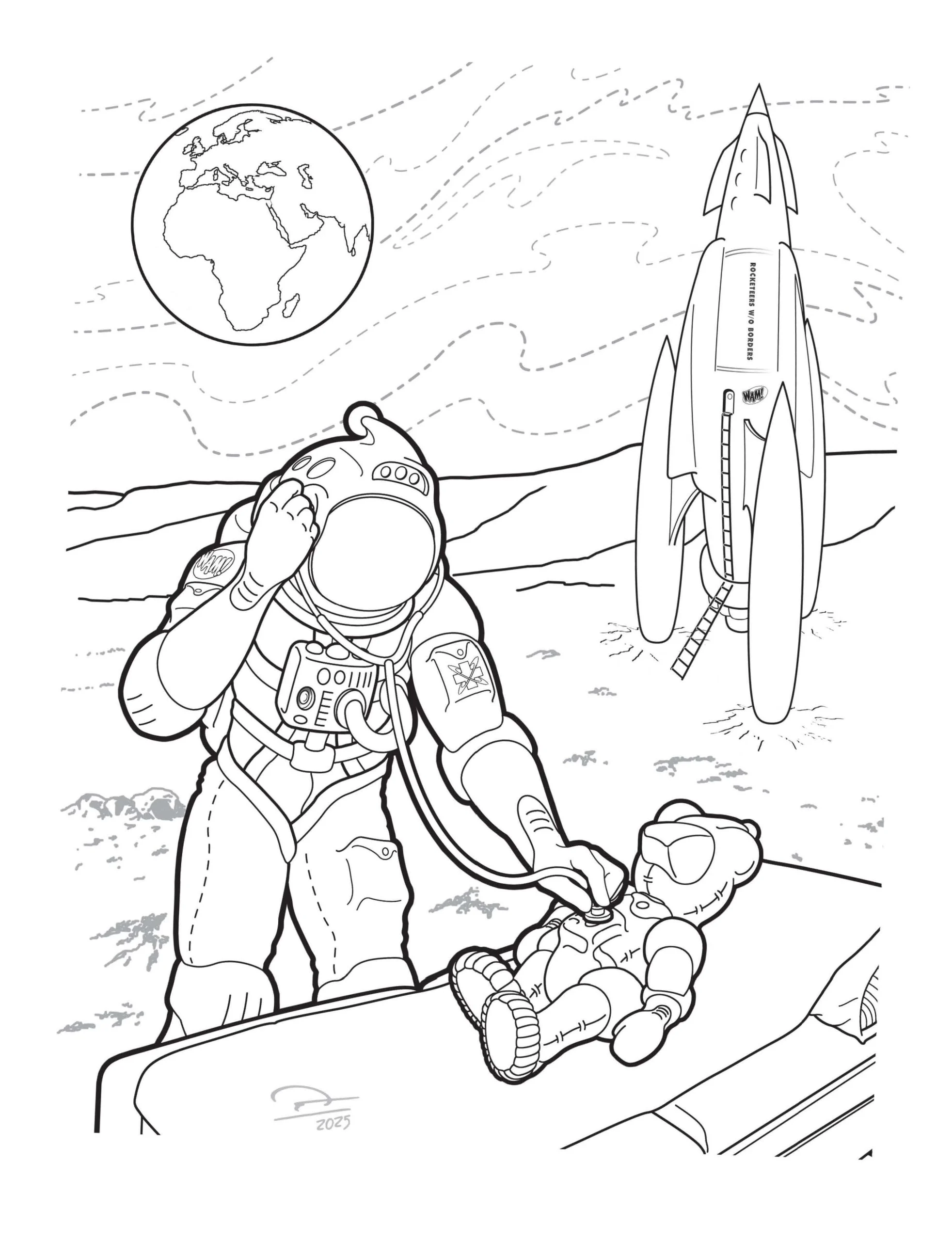 illustration portraying the day Chad's parents adopted him.