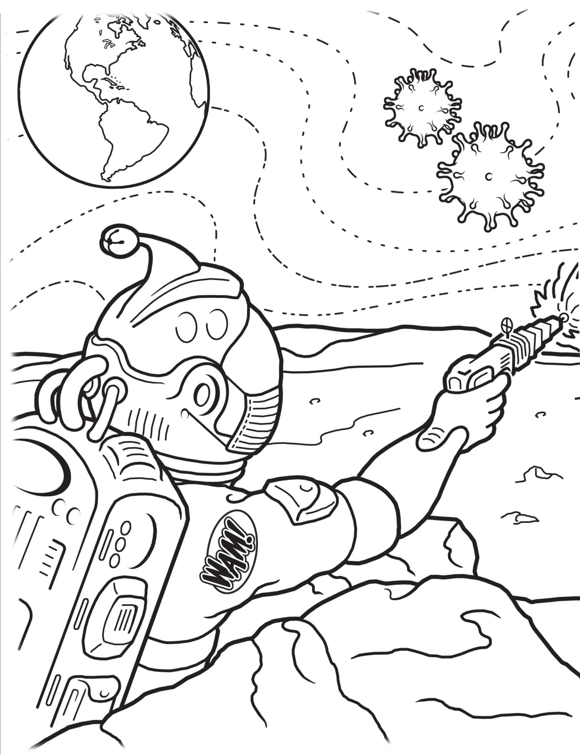 illustration portraying the day Chad's parents adopted him.