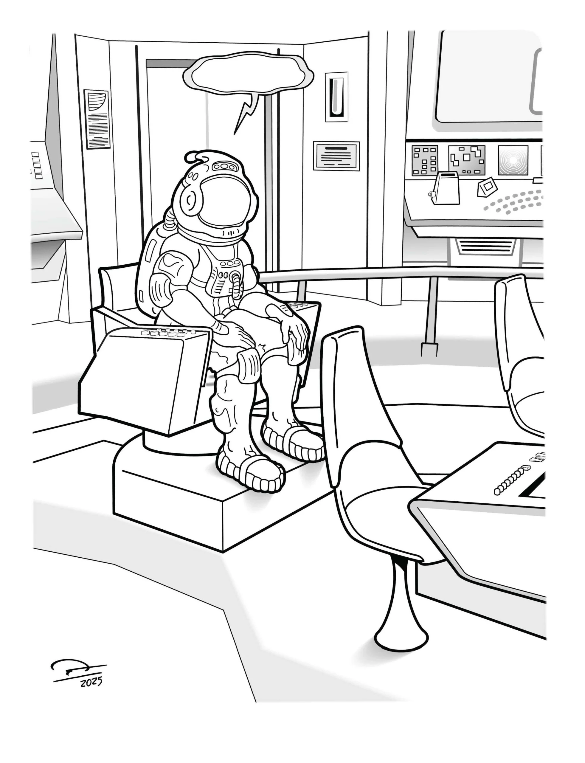 illustration portraying the day Chad's parents adopted him.