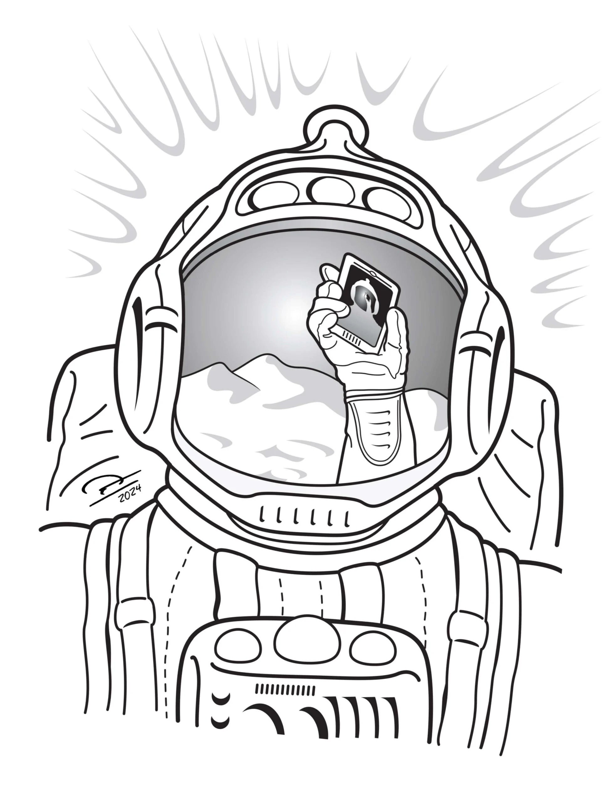 illustration portraying the day Chad's parents adopted him.