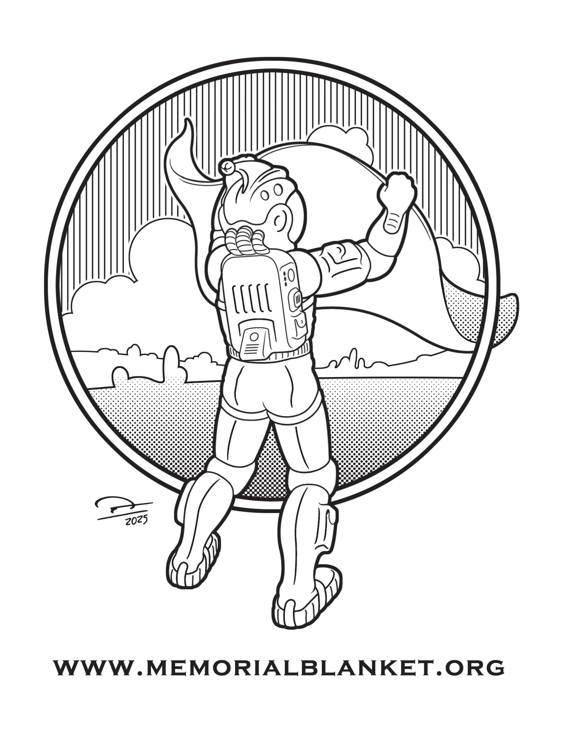 illustration portraying the day Chad's parents adopted him.
